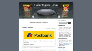 
                            4. Postbank « Unser täglich Spam