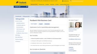 
                            6. Postbank: VISA Business Card