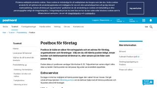 
                            7. Postbox för företag | PostNord