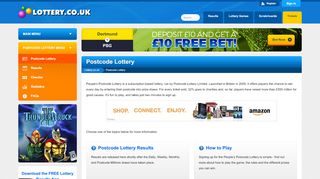 
                            6. Postcode Lottery | Information, Results and How to Play