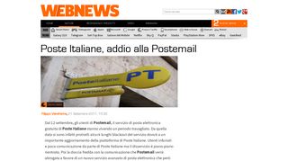 
                            7. Poste Italiane, addio alla Postemail - Webnews