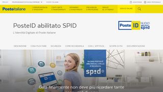 
                            3. PosteID abilitato a SPID per l'identità digitale - Poste Italiane