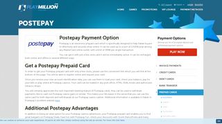 
                            13. Postepay Casino - Payment Methods Deposit and Withdrawal Guide