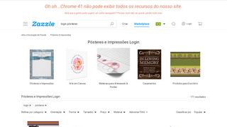 
                            4. Pôsteres e Impressões Login | Zazzle.com.br