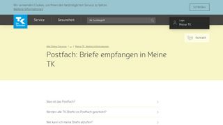 
                            12. Postfach: Briefe empfangen in Meine TK | Die Techniker