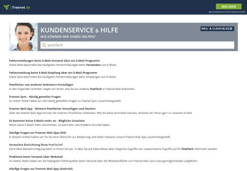 
                            9. Postfach - Kundenservice & Hilfe – freenet Hilfe - freenetMail-Hilfe