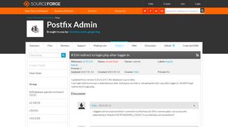 
                            1. Postfix Admin / Bugs / #314 redirect to login.php after loggin in