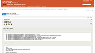 
                            3. Postfix sasl + fail2ban - Ubuntu Forums