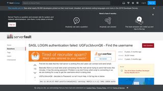 
                            4. postfix - SASL LOGIN authentication failed: UGFzc3dvcmQ6 - Find ...