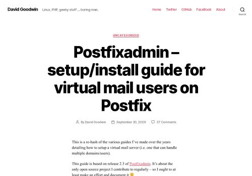 
                            9. Postfixadmin – setup/install guide for virtual mail users on Postfix ...
