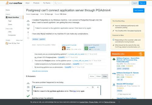 
                            4. Postgresql can't connect application server through PGAdmin4 ...