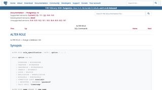 
                            6. PostgreSQL: Documentation: 10: ALTER ROLE
