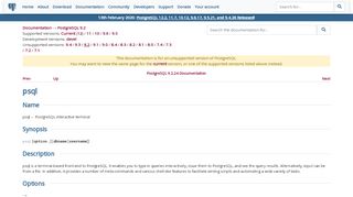 
                            3. PostgreSQL: Documentation: 9.2: psql