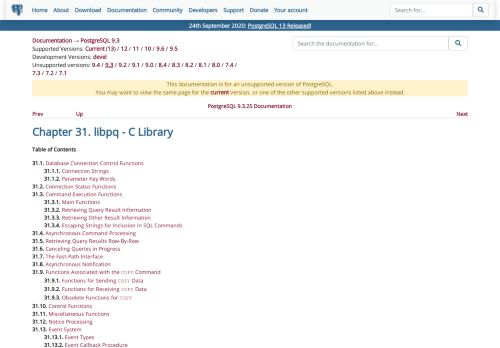 
                            2. PostgreSQL: Documentation: 9.3: libpq - C Library