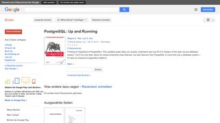 
                            8. PostgreSQL: Up and Running