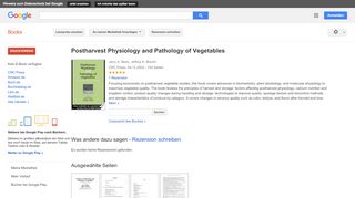 
                            9. Postharvest Physiology and Pathology of Vegetables - Google Books-Ergebnisseite