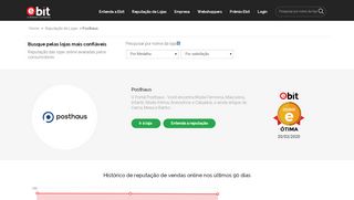 
                            9. Posthaus - Avaliação por consumidores - Ebit