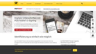 
                            5. Postident Verfahren: Online-Legitimation & Offline ... - Deutsche Post