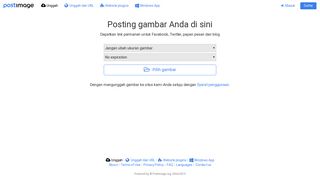 
                            2. Postimage.org — hosting gambar gratis / unggah gambar