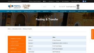 
                            6. Posting & Transfer – PSPCL