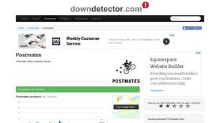 
                            4. Postmates down? Current problems and outages | Downdetector