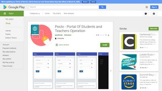 
                            8. Posto - Portal Of Students and Teachers Operation – Apps on Google ...