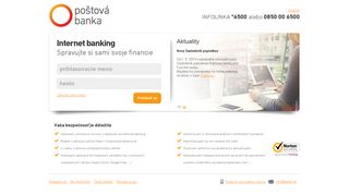 
                            7. Poštová banka - Internet banking