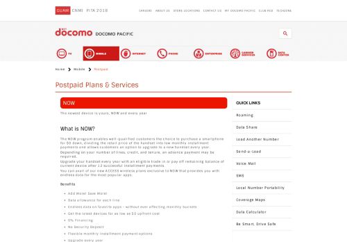 
                            4. Postpaid | Mobile | DOCOMO PACIFIC Guam