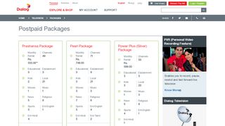 
                            6. Postpaid Television Packages - Dialog