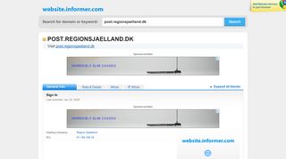 
                            4. post.regionsjaelland.dk at Website Informer. Sign In. Visit Post ...