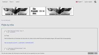 
                            13. Posts by mha - Forum der Wehrmacht