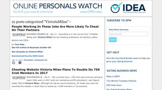 
                            12. posts on Victoria Milan - Online Personals Watch