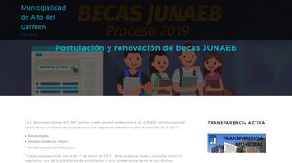 
                            12. Postulación y renovación de becas JUNAEB – Municipalidad de Alto ...
