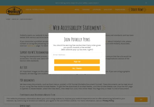 
                            13. Potbelly Sandwich Shop | Web Accessibility