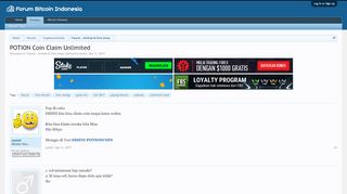 
                            11. POTION Coin Claim Unlimited | Forum Bitcoin Indonesia