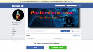 
                            13. PotionCoin.com - About | Facebook