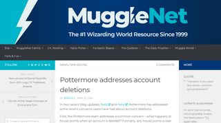 
                            8. Pottermore - MuggleNet