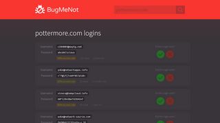 
                            6. pottermore.com passwords - BugMeNot