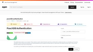 
                            5. pouchdb-authentication - npm