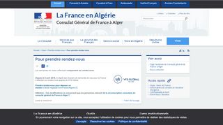 
                            7. Pour prendre rendez-vous - Consulat de France à Alger