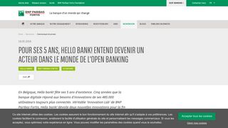 
                            13. Pour ses 5 ans, Hello bank! entend devenir un acteur dans le monde ...