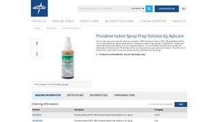 
                            9. Povidone Iodine Spray Prep Solution by Aplicare | Medline Industries ...