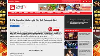 
                            7. P.O.W thông báo tổ chức giải đấu AoE Toàn quốc lần I | GameTV