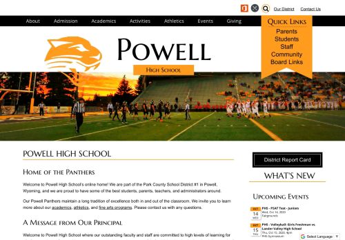 
                            7. Powell HS - Home - Park County School District #1