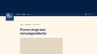 
                            5. Poweo stopt met stroomproductie | De Tijd