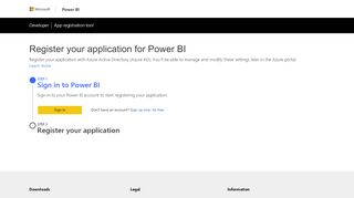 
                            8. Power BI App Registration Tool - Power BI Developer Center