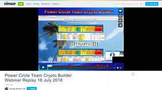 
                            12. Power Circle Team Crypto Builder Webinar Replay 18 July 2018 on ...