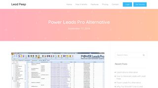 
                            3. Power Leads Pro Alternative | Lead Peep