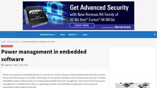 
                            3. Power management in embedded software | Embedded