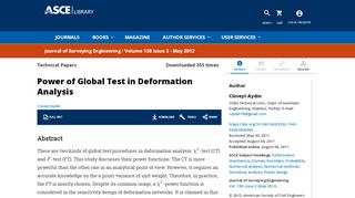 
                            13. Power of Global Test in Deformation Analysis | Journal of Surveying ...